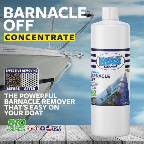 Boat Barnacle Remover - Concentrated Marine Growth Cleaner for Hulls and Systems