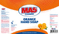 MA5x Orange Hand Soap product Label, Gallon presentation