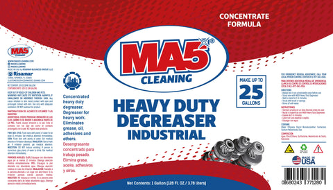 MA5X Heavy Duty Degreaser Industrial - Maximum Strength Professional - 55 Gallon Drum