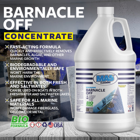 Boat Barnacle Remover - Concentrated Marine Growth Cleaner for Hulls and Systems