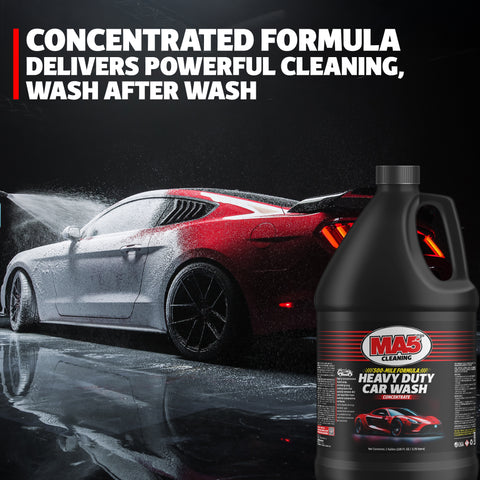 MA5X Premium Concentrated Car Wash Soap: Heavy-Duty High Foam Streak-Free Shine
