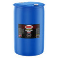 A large, sealed blue 55-gallon plastic drum of MA5X Ultra Tire Shine. The product label features a detailed image of a car wheel and a title that reads "MA5X Cleaning, Ultra Tire Shine." The drum is shown in a white studio-lit environment.