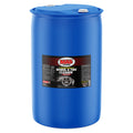 A large, sealed blue 55-gallon plastic drum of MA5X Concentrated Wheel & Tire Cleaner. The product label features a detailed image of a car wheel and a title that reads "MA5X Cleaning, Wheel & Tire Cleaner." The drum is sitting in a white studio-lit environment.