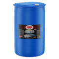 MA5X Blue Windshield Washer Fluid in a sealed blue 55-gallon plastic drum with the MA5X windshield washer fluid label, on a white background.