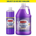 MA5X Lavender Multi-Surface Cleaner in 1-gallon refill jug and 32oz bottle with screw cap