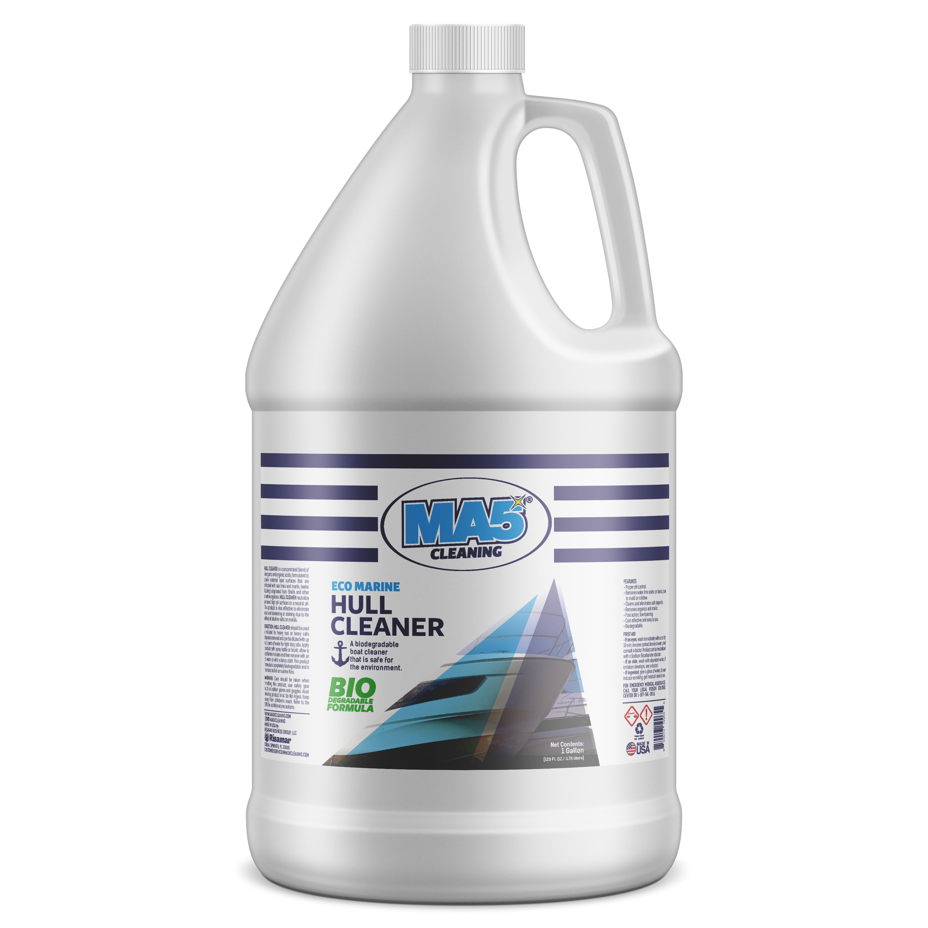 Boat Hull Cleaner - Stain & Rust Remover for Marine Surfaces – MA5X®