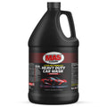Black bottle of MA5x Heavy Duty Car Wash concentrate on a white background, Gallon Container.