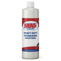 White 32oz bottle of MA5x Cleaning Heavy Duty Degreaser Industrial with red and blue label. Features metallic gear graphics. Concentrate Formula. Net contents: 32 FL OZ (946 mL). Designed for industrial and commercial cleaning applications.