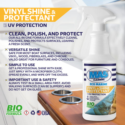 MA5X Vinyl Cleaner Spray - Boat Vinyl UV Protectant and Shine
