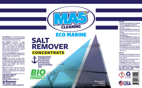 MA5x Eco Marine Salt Remover Concentrate packaging with blue and white design.