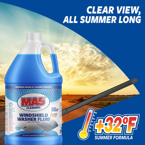 MA5X Blue Windshield Washer Fluid: Streak-Free Wiper Fluid Cleaner