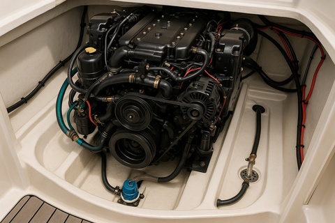 boat engine and bilge